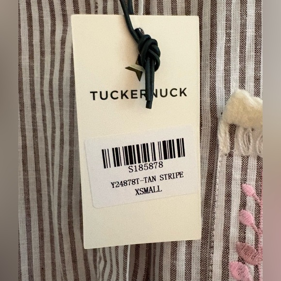 NWT Tuckernuck Callahan Dress Gray Stripe Size XS - Picture 5 of 9